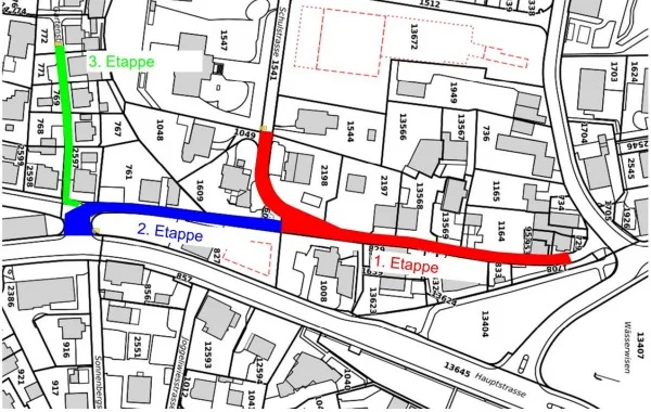 Karte Gartenrainstrasse in Tann-Dürnten
